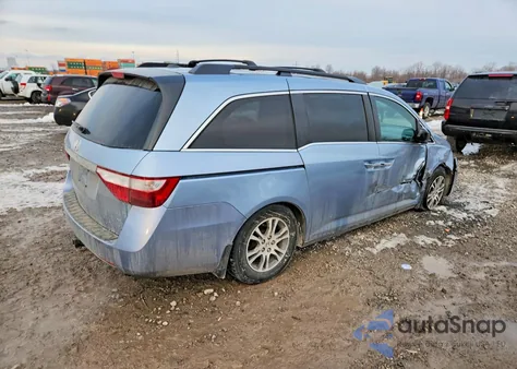 2013 Honda Odyssey Exl из США, поврежденный, VIN 5FNRL5H61DB067802